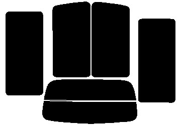 リア (b) バネット SK 5枚 カット済み カーフィルム 固定窓 SK22VN SK22MN SK82VN SK82MN SKF2VN ニッサン用