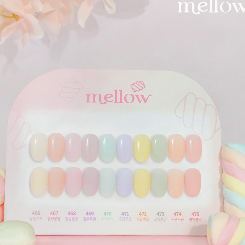 [CANDYGEL] 【mellow】 Syrup gel - 10色 セット / 甘い春のシロップネイル - メロウ