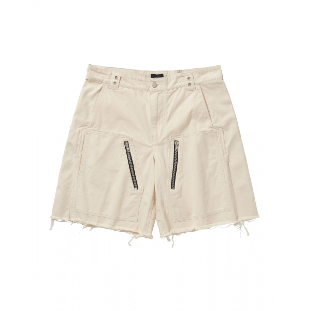 リビアコリアワイドショーツパンツ/ホワイト