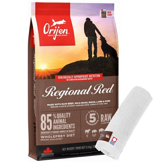 【正規品】オリジン レジオナルレッド　ドッグ 11.4kg【犬想いオリジナル今治ハンドタオルプレゼント】【タオルカラー ホワイト】