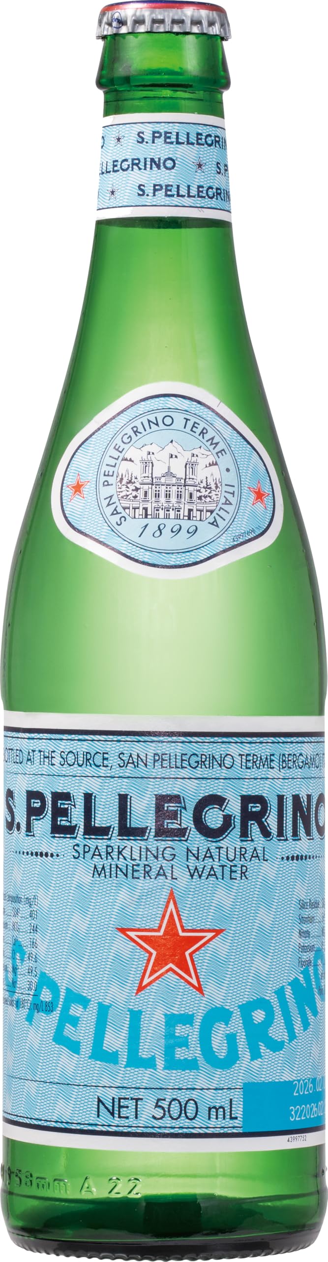 S.Pellegrino(サンペレグリノ) 炭酸水 瓶 500ml×24本 (イタリア産 炭酸入りナチュラルミネラルウォーター 王冠タイプ) 7,677円