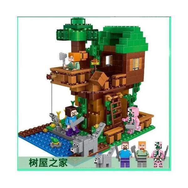 マインクラフト レゴ マインクラフト 21174 ツリーハウス おもちゃ ブロック レゴ 互換