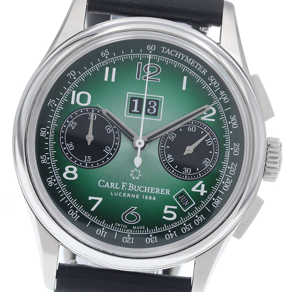 カール F.ブヘラ CARL F.BUCHERER 00.10803.08.92.99 ヘリテージバイコンパックス アニュアル 自動巻き メンズ 保証書付き_961998【中古】