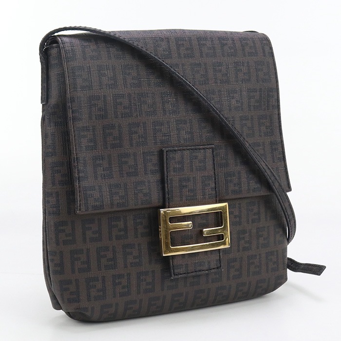 ショルダーバッグ ズッキーノ 8BT075 ショルダーバッグ PVC ブラウン【中古】 レディース