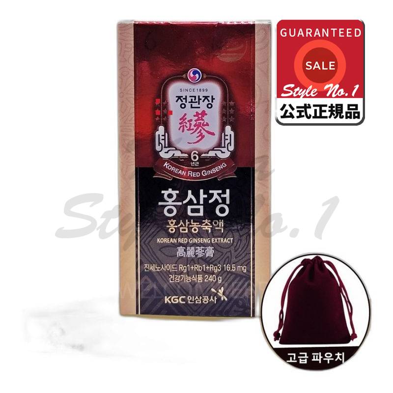 紅参錠240g+高級ポーチギフトセット1セット