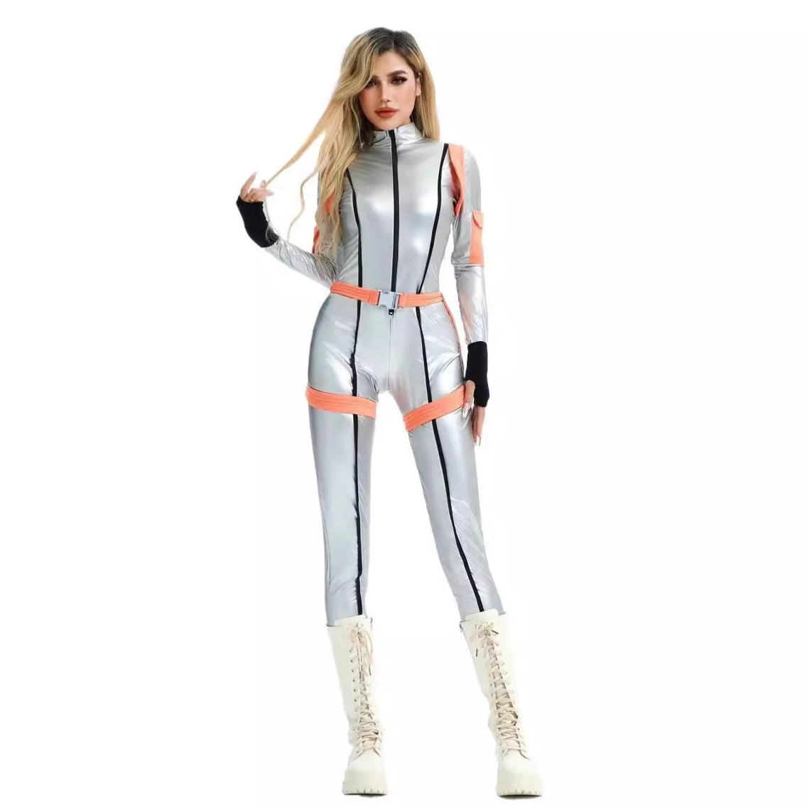 ハロウィンコスチュームエイリアン宇宙飛行士宇宙服鉄製ステージパフォーマンス戦士男さまよう地球のコスチューム