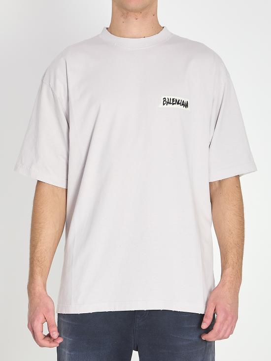 BALENCIAGA Men T-Shirts 764235 WHITE