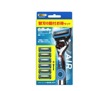 P&G ジレット プログライド エアー 電動タイプ カミソリ 本体+替刃6個付