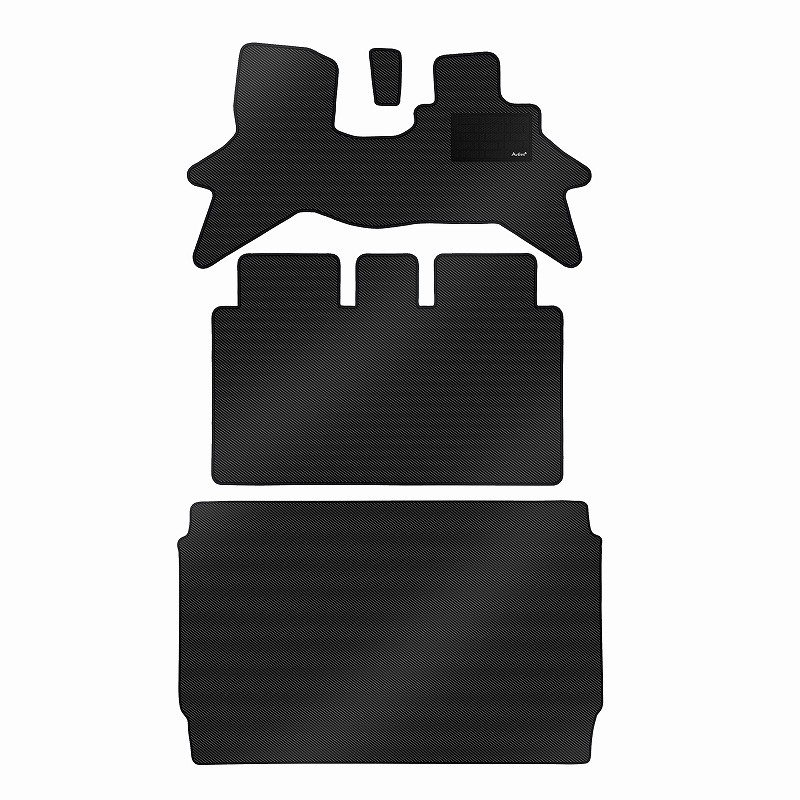 [防水マット]スズキ エブリイワゴン DA17W フロアマット + トランクマット(ラゲッジマット) [カーボン柄]