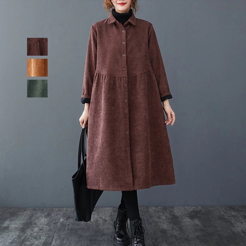 ロングワンピースチュニックコートボアコートジャケットロングキルティングコートレディース