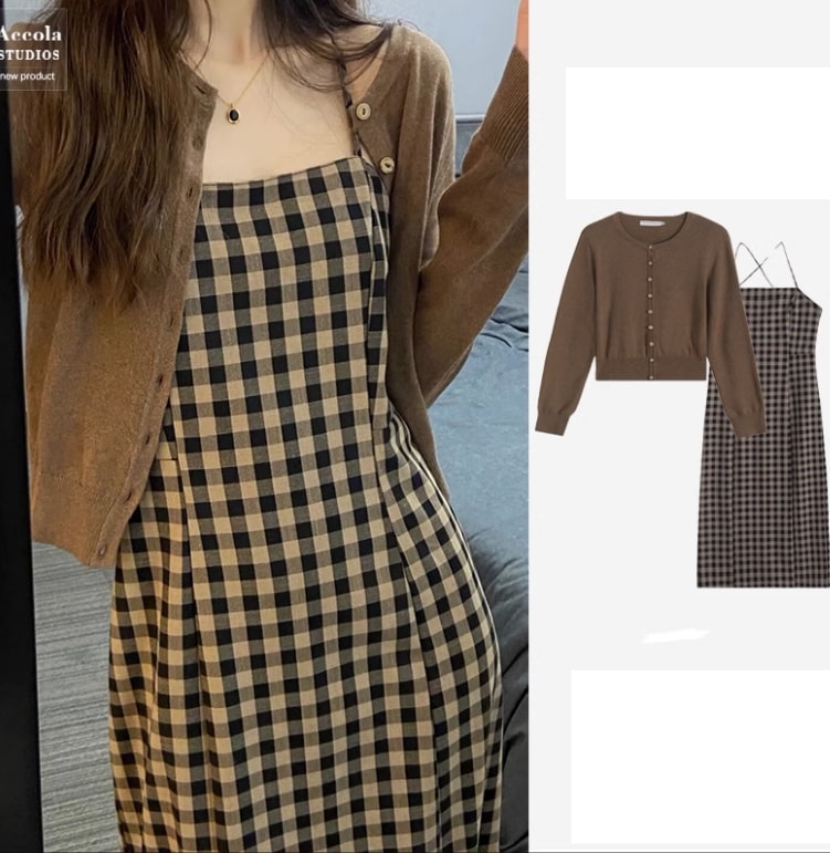 2点セット ワンピース カーディガン ロング丈 長袖 キャミソール 襟なし かわいい 大人可愛い きれいめ シンプル カジュアル 大人 上品 おしゃれ お洒落 大人可愛い 大人女子 こなれ感 ラフ