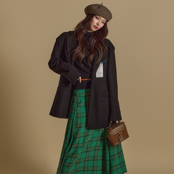 J2603 ブローチ セット ウール コート