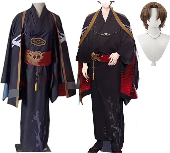 加賀美ハヤト コスプレ 衣装 和服 着物 加賀美 ハヤト かがみはやと コスプレ バーチャル　YouTuber vtuber コスチューム 仮装 ウィッグ 追加可能