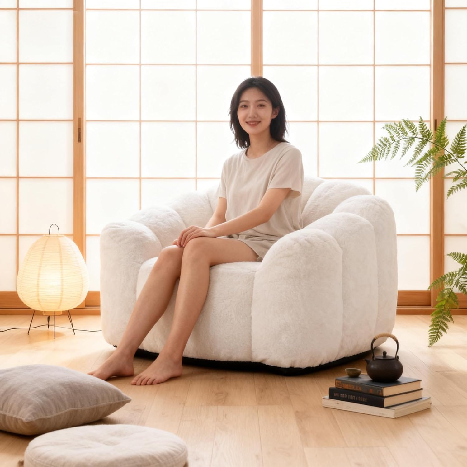 ソファ 一人掛け ソファ ふわふわ リラックスチェア 椅子 イス ビーンバッグソファ 高反発 おしゃれ 一人用ソファー モダン スタイリッシュ デザイナー 北欧 低反発ワイド 洗えるカバー 高耐久