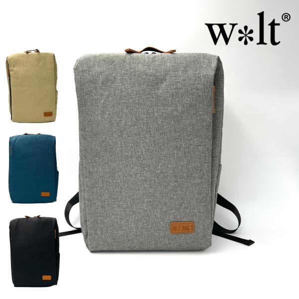 【15時まで即日発送】ビジネスリュック スクエアバッグ バックパック USB 背面ポケット 軽量 かるい A4 ノートパソコン タブレット 杢調 w*lt ウォルト 488-067E 正規品 5,303円