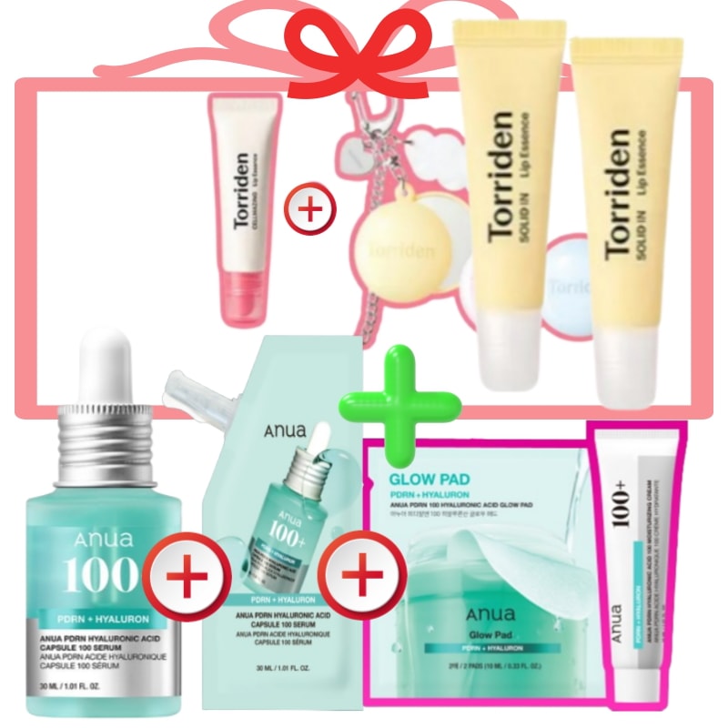 PDRNヒアルロン酸 カプセル 100セラム 30mL +リフィルセラム 30ml + pdrn クリーム30ml +パッド2 +トリデンソリッドイン2個+セラミドリップエッセンス1個キーリングセット