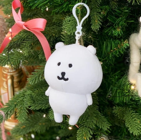 自分ツッコミくま　マスコットキーチェーン　クリスマス　ツリー　クマ　ナガノ ナガノ☆自分つっこみくま☆マスコットキーチェーン☆冬