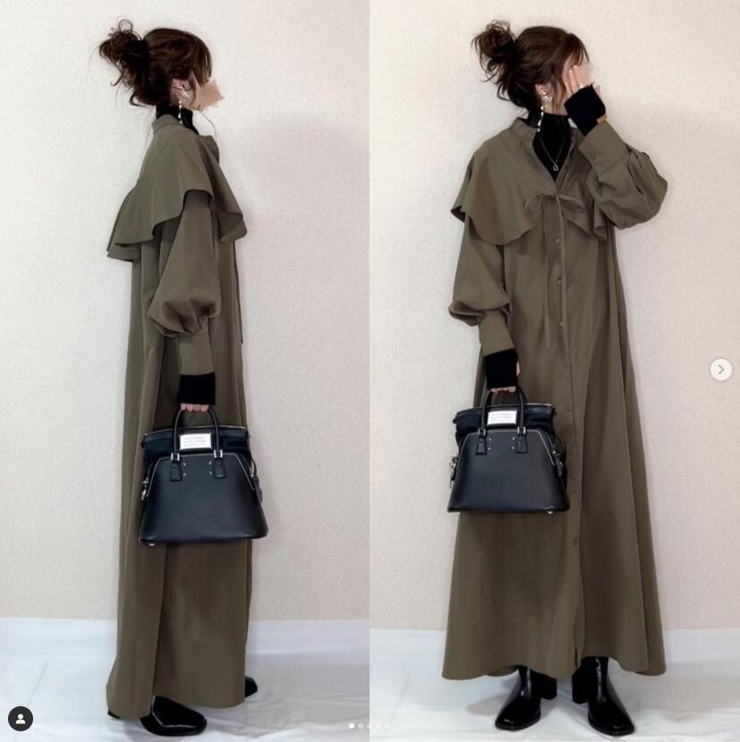 個性派コート カジュアルコート ボリューム袖コート カジュアルトレンチコート アウター ワンピース コート ジャケット 上着 ロングコート トレンチコート ロング ロング丈 マキシ マキシ丈 9分丈