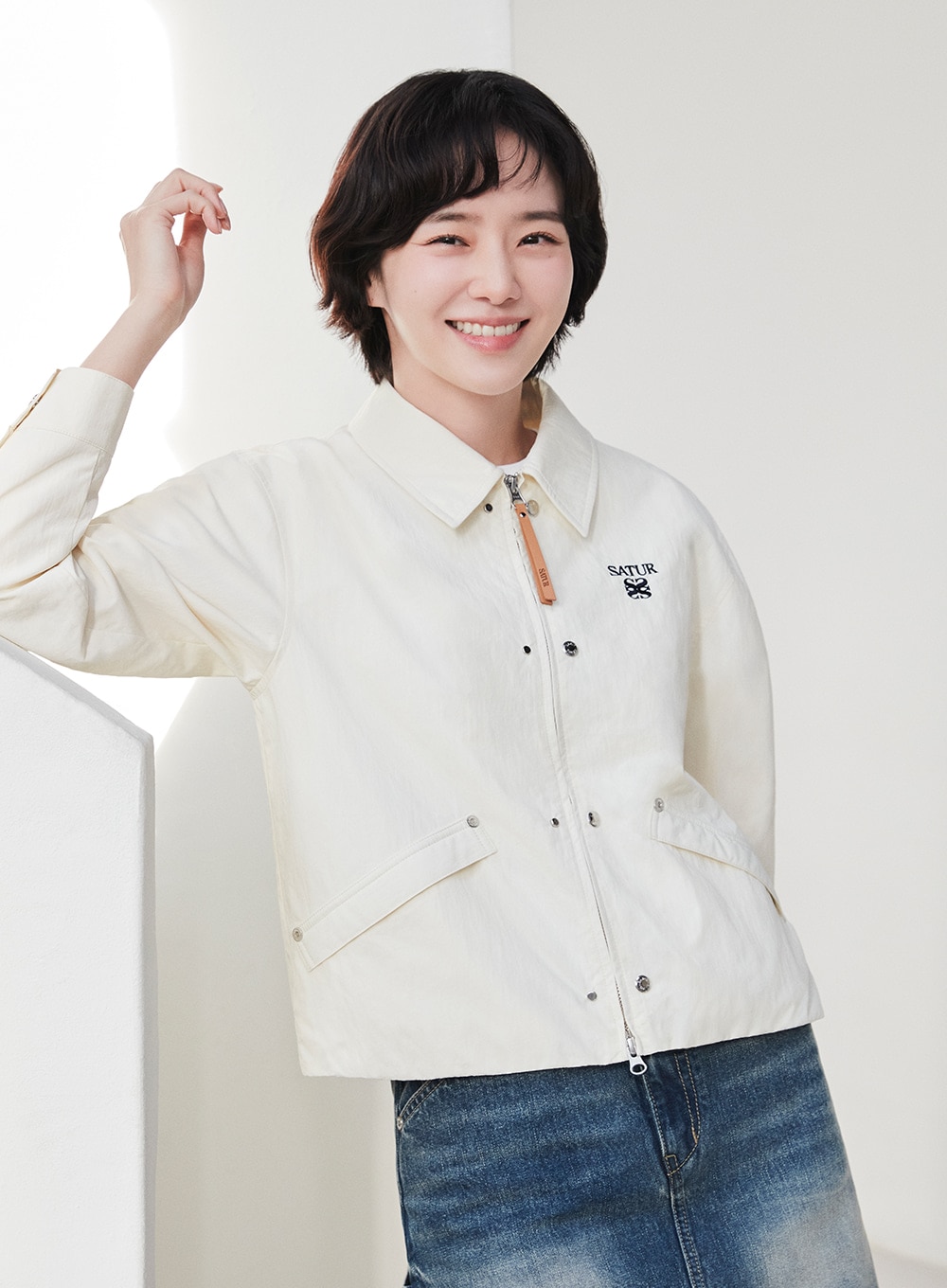 [세터] (W) Teoナイロンコーチジャケット(3colors)