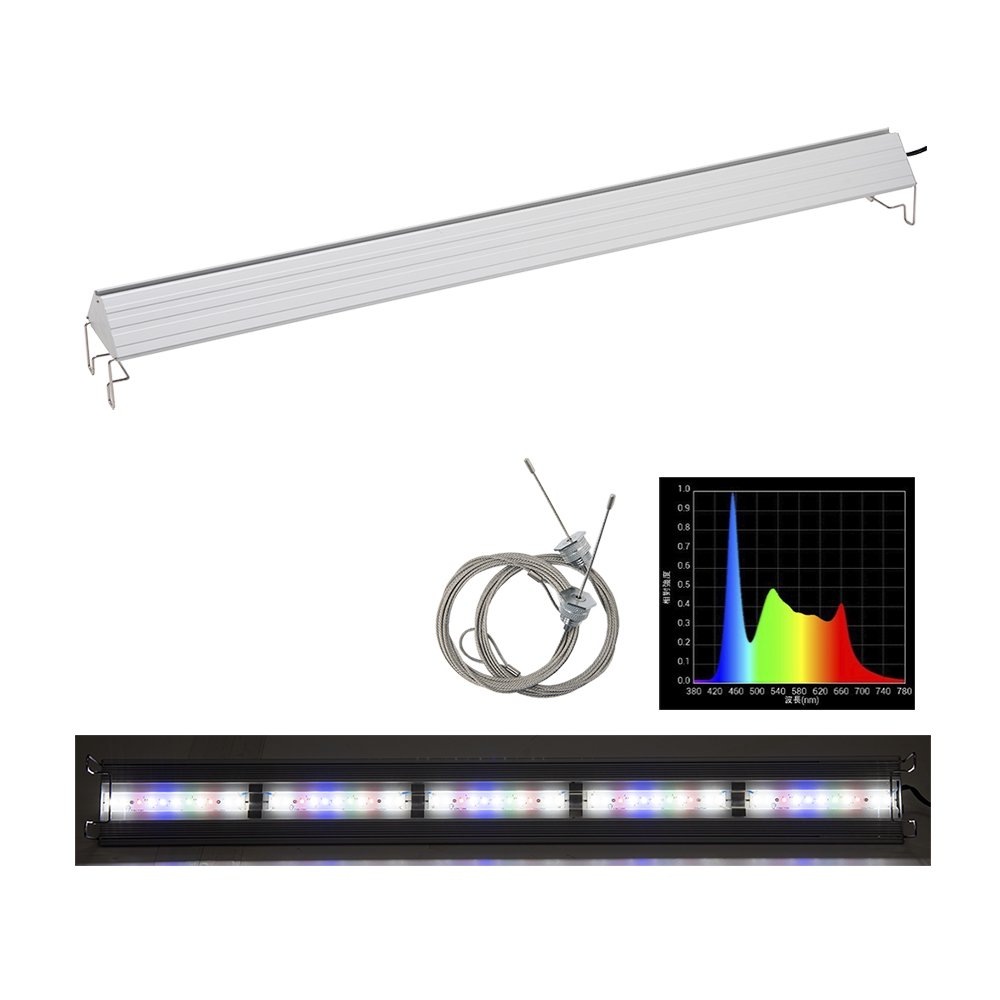 アクロ　ＴＲＩＡＮＧＬＥ　ＬＥＤ　ＧＲＯＷ　９００　５０００ｌｍ　９０ｃｍ水槽　照明　水草育成　熱帯魚　アクアリウム　ライト　ＣＲＣ10―15―10―50―40