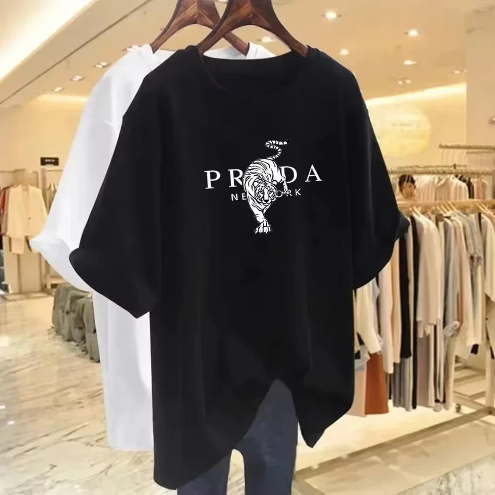男性と女性のための特大の半袖Tシャツ,高級ブランドの服,柔らかい綿のトップス,ストリートウェア,夏 - 200000345