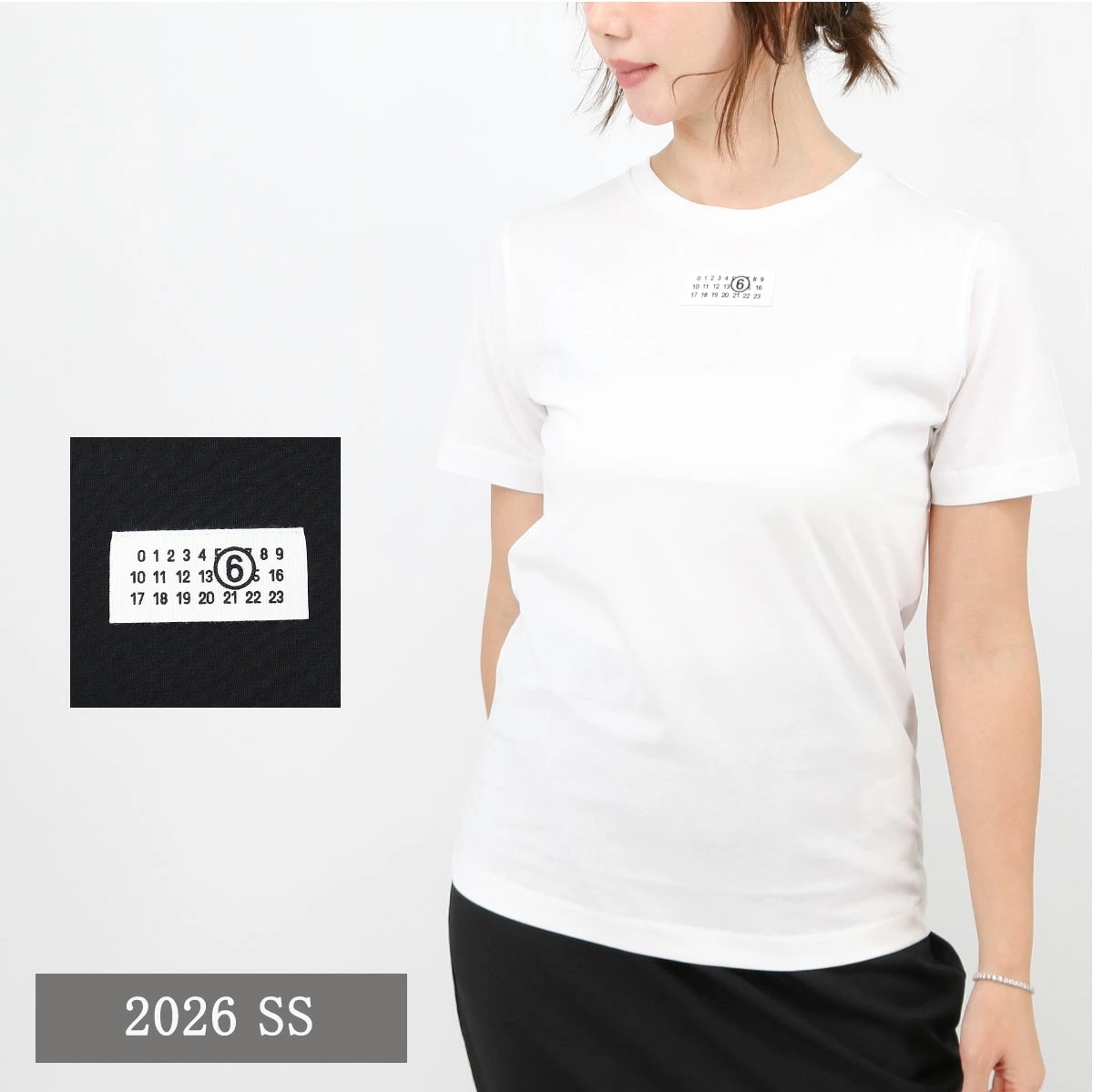 MM6 Maison Margiela KIDS 大人もOK ロゴTシャツ M61022 MM04I レディース ガールズ カットソー クルーネック SS