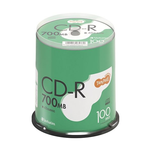 バーベイタム データ用CD-R 700MB 48倍速 BS スピンドル （100枚）