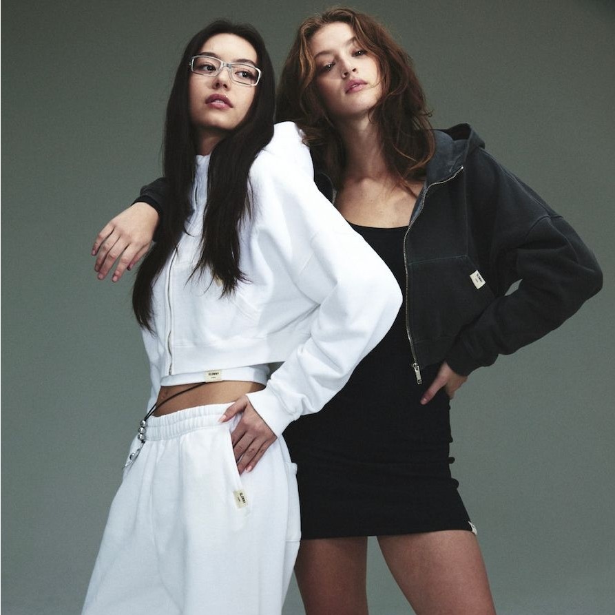 G CLASSIC WASHED CROP ZIP UP 裏起毛 (3カラー)