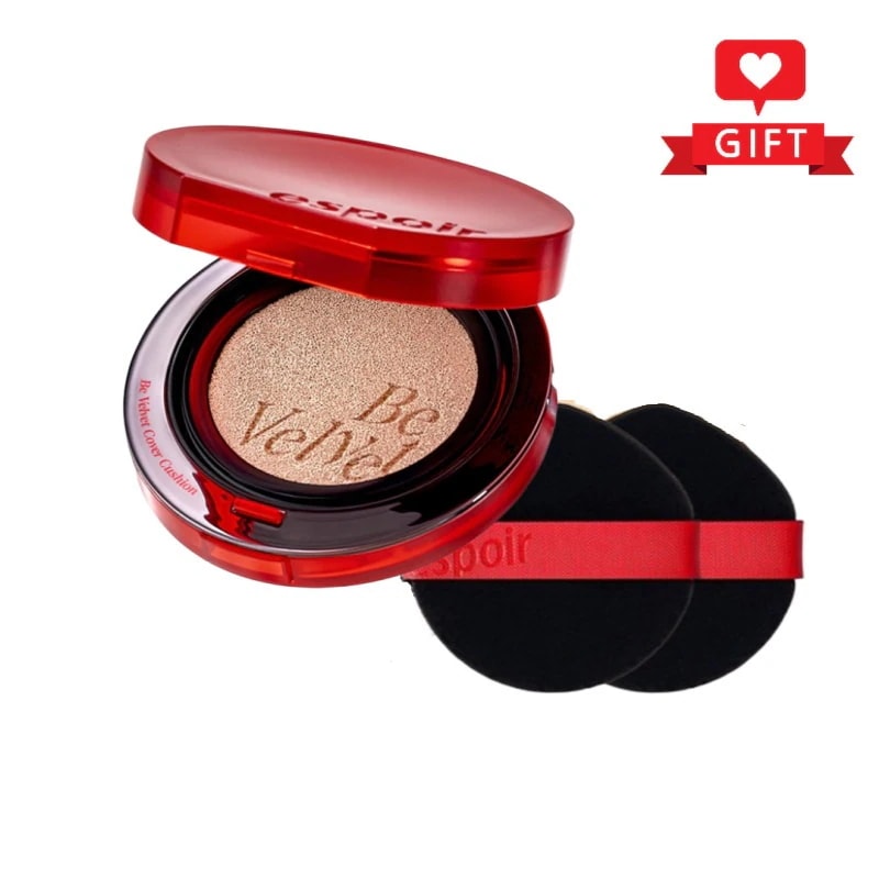 ビーベルベット カバークッション SPF42 PA++ / 韓国クッションファンデ / 高カバー力 / マスクにつきにくい