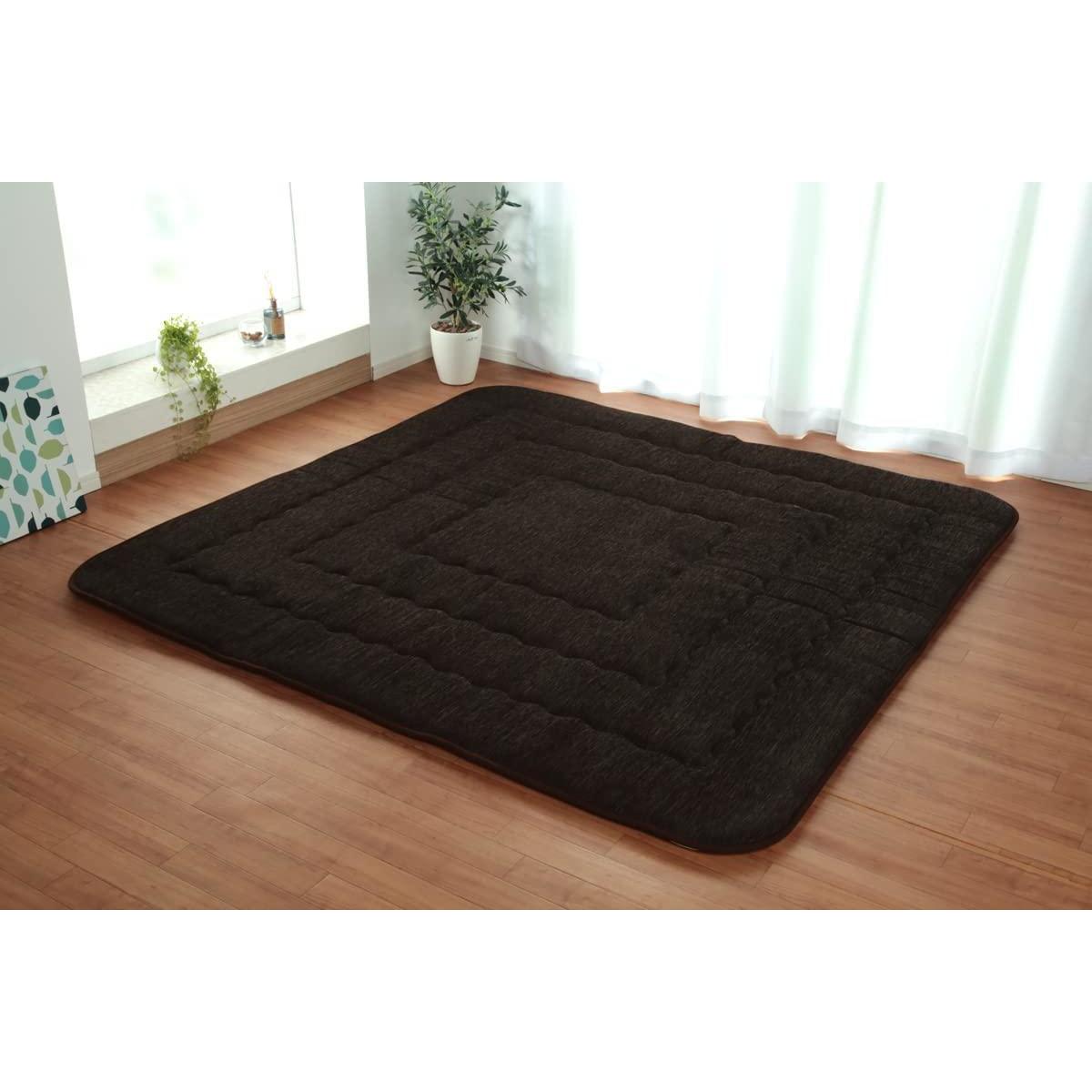 【i】【代引不可】 イケヒコ こたつ敷布団 ラグ ふっくら敷 撥水 モデルノ ブラウン 190×240cm 6022739【北海道・沖縄・離島不可】【代引不可/沖縄・離島不