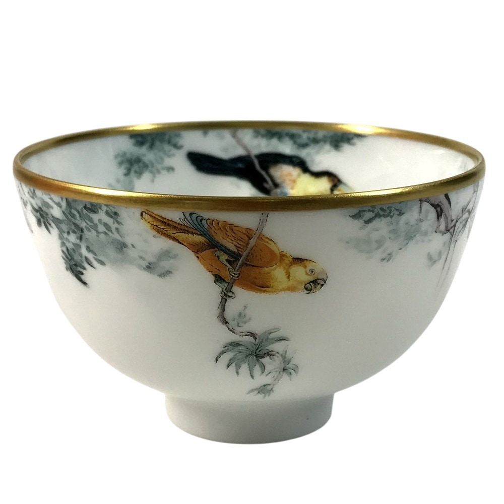 お皿 P038085P 赤道直下のスケッチ ボウルPM ボウル PM お椀 カトラリー インテリア 鳥柄 バード 陶器 マルチカラー