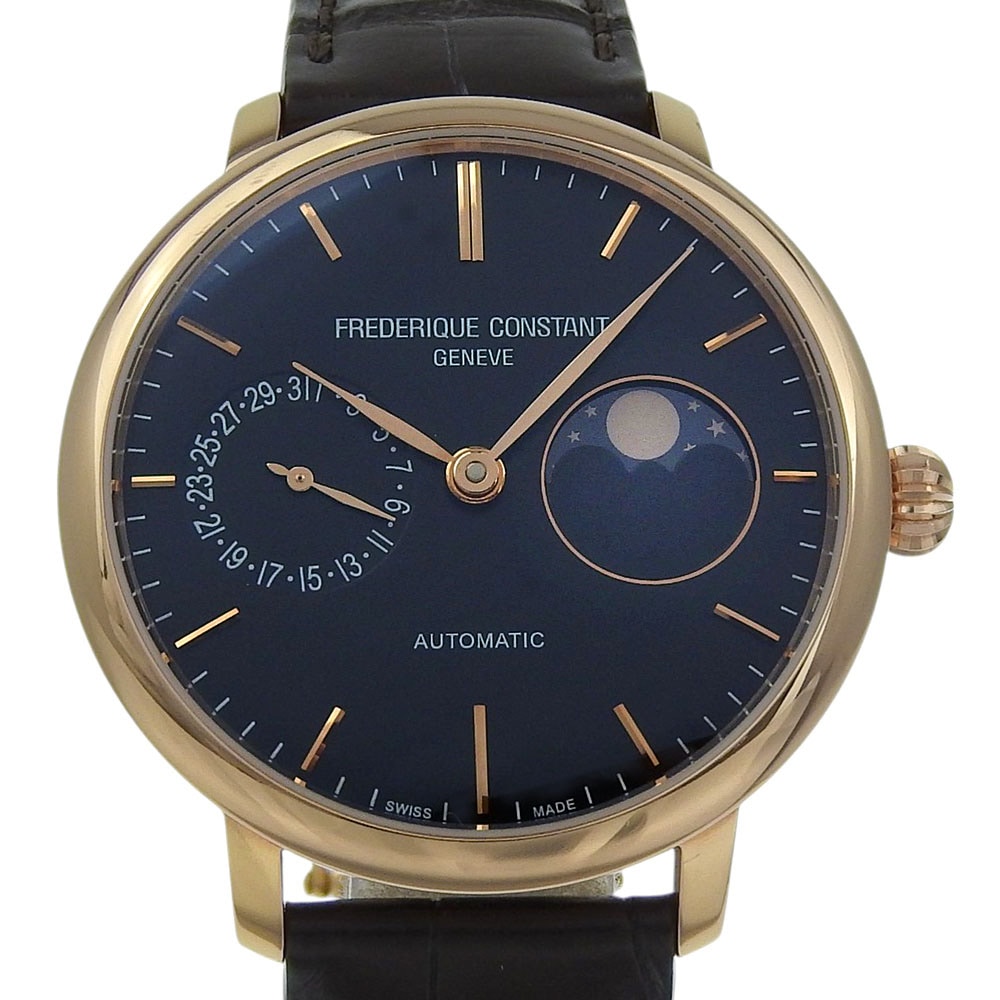 FREDERIQUE CONSTANT フレデリック・コンスタント スリムラインムーンフェイズマニファクチュール cal.FC703 702 FC-702G3S4 腕時計 ステンレススチール アリゲ