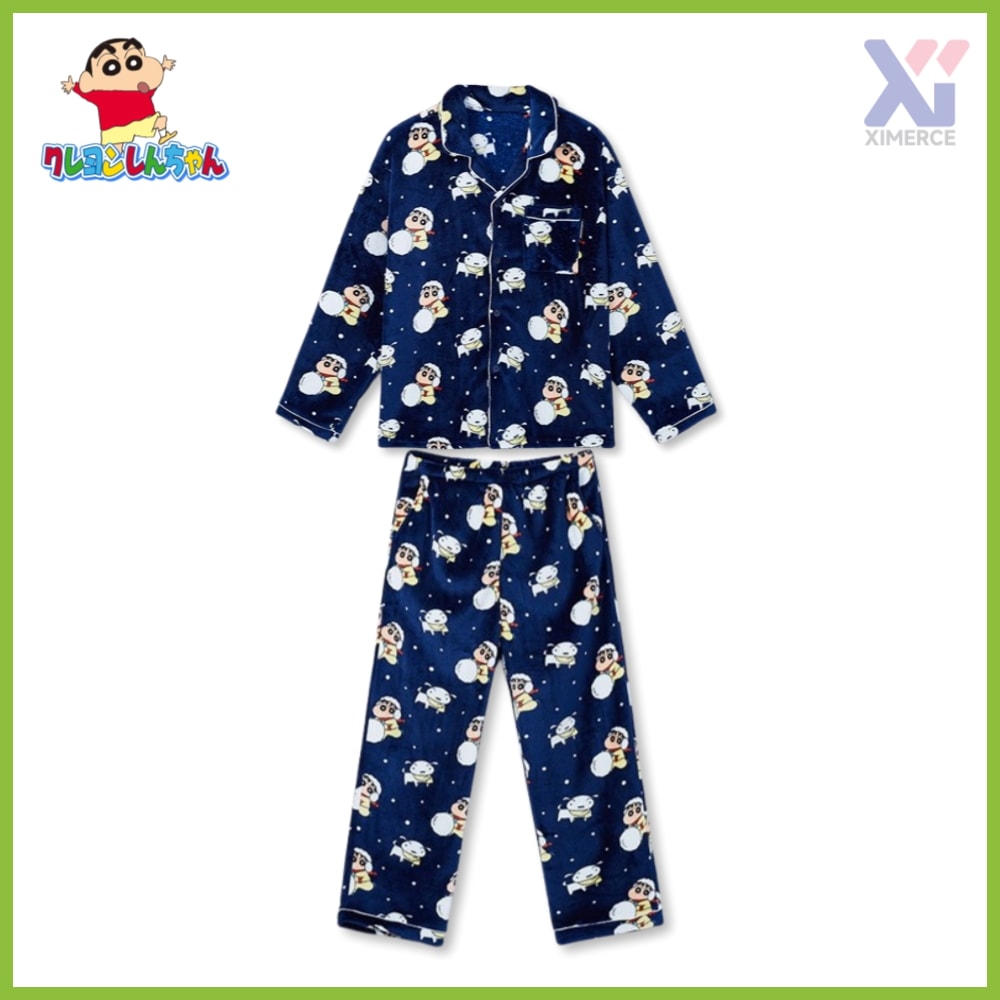 【韓国公式 / 新商品】 クレヨンしんちゃん 睡眠パジャマ (ネイビー)