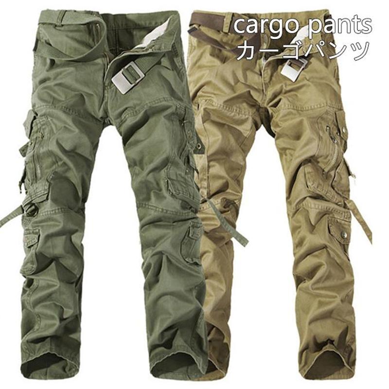 カーゴパンツ メンズ パンツ 大きいサイズ 作業 薄手 ゆったり ゴルフ 夏 秋 ズボン ボトムス テーパード イージーパンツ おしゃれ カジュアル