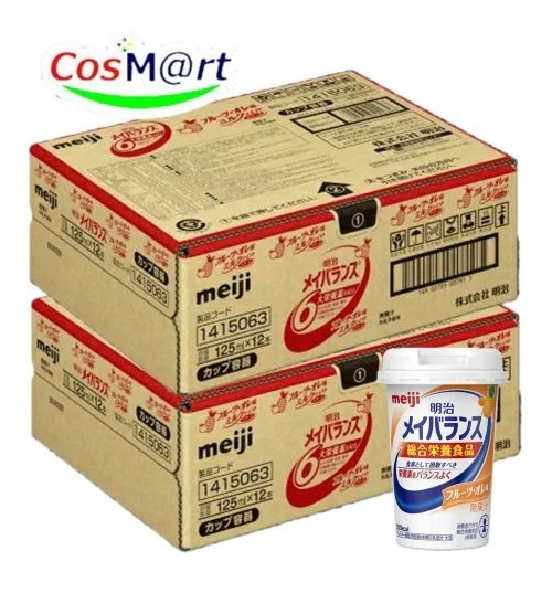 明治 メイバランス Mini 【フルーツオレ味 125ml×12本×2ケース】 バランス栄養補助食品 介護 流動食 高カロリー食品 4902705022843-2