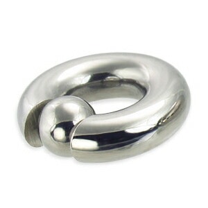 取り外し簡単 調整不要 00G CBR ボディピアス キャプティブビーズリング 00ゲージ 太い