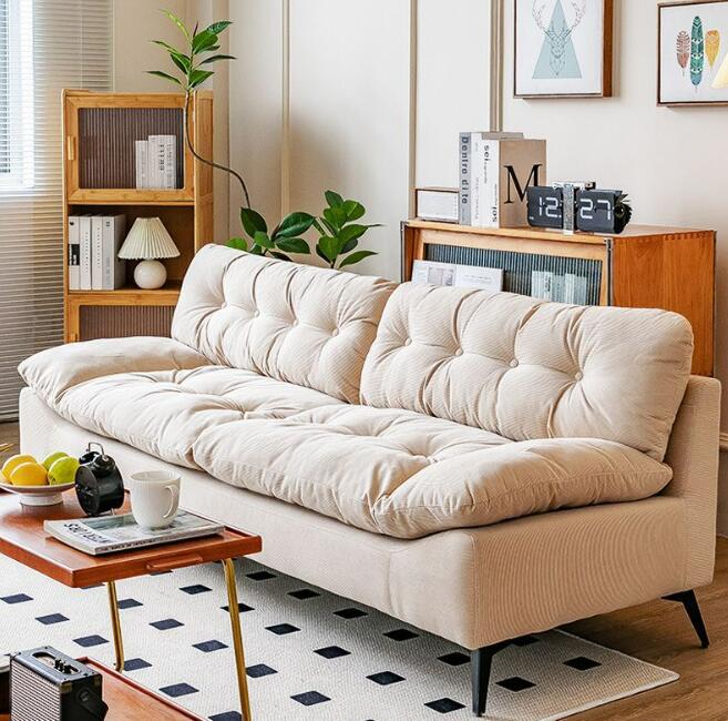 曇り形ソファリビングルーム衣類ショップモダンシンプル二人ソファー３人ソファ　洗練された印象　お気に入り
