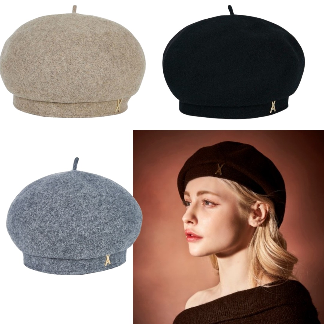 ALMOSTBLUE]韓国人気セレブ着用BUTTERFLY BERET 3色 ベレー帽