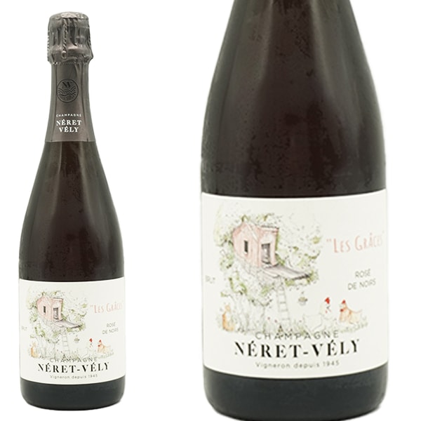 ネレ ヴェリィ シャンパーニュ レ グラス ロゼ ド ノワール RM (3代目キャロル ネレ＆マリジー マティアス家)Neret-Vely Champagne Les Graces Rose