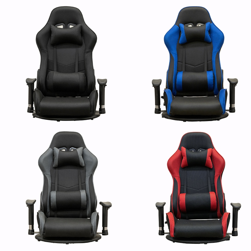 ゲーミングチェア 座椅子タイプ 360度回転 リクライニング 肘置き昇降 サポートクッション 13,865円