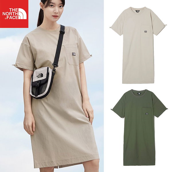 [THE NORTH FACE] W DAY ALL-ROUND ONEPIECE NT7ZM33 ノースフェイス 半袖 Tシャツ ワンピース  韓国ファッション