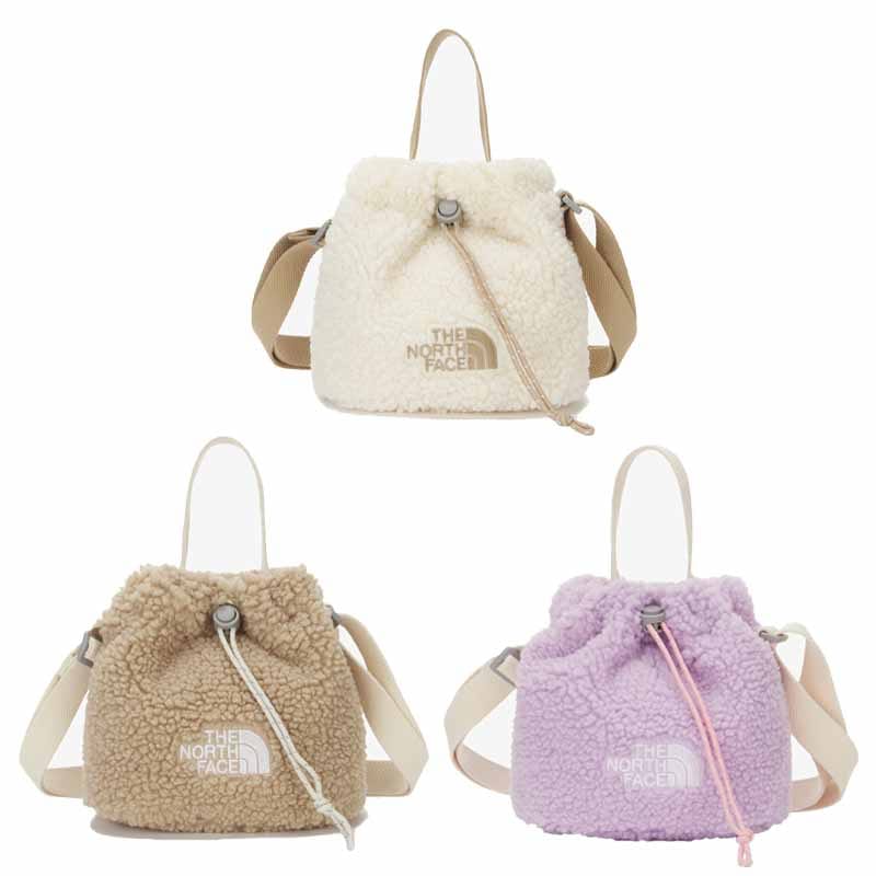 KIDS FLEECE BUCKET BAG NN2PN58 巾着 男の子 女の子 ジュニア KIDS WHITE LABEL ボア 起毛 柔らかい かわいい 大人 ポシェット 韓国 人気 小学生
