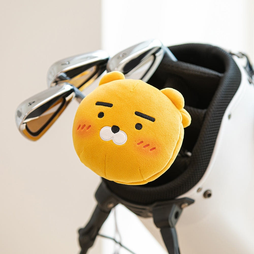 [カカオフレンズ ゴルフ] パターカバー マレット ベーシック ライアン / 카카오프렌즈 골프 퍼터 커버 말렛 베이직 라이언 / 公式グッズ おしゃれ