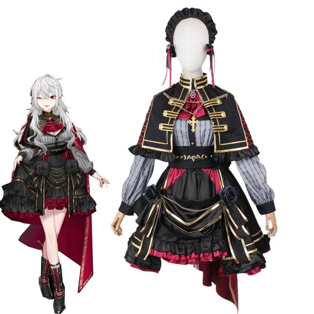 にじさんじ 葛葉 衣装＋カチューシャ＋マント くずは 女体化 性転換 ウィッグ 靴追加可 バーチャルYouTuber コスプレ衣装 ハロウィン クリスマス 学園祭 文化祭 仮装 コスチューム 11,914円