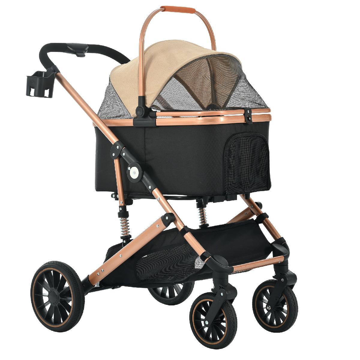 ペットカート Msize 対面式 分離式 2way 折りたたみ 多頭 中型犬 小型犬 フルオーペン