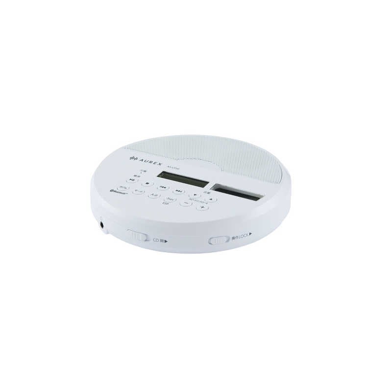 東芝　TOSHIBA　ポータブルCDプレーヤー AUREX ホワイト　AX-CP50-W