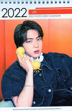 Qoo10] BTS JIN ジン 卓上 カレンダー