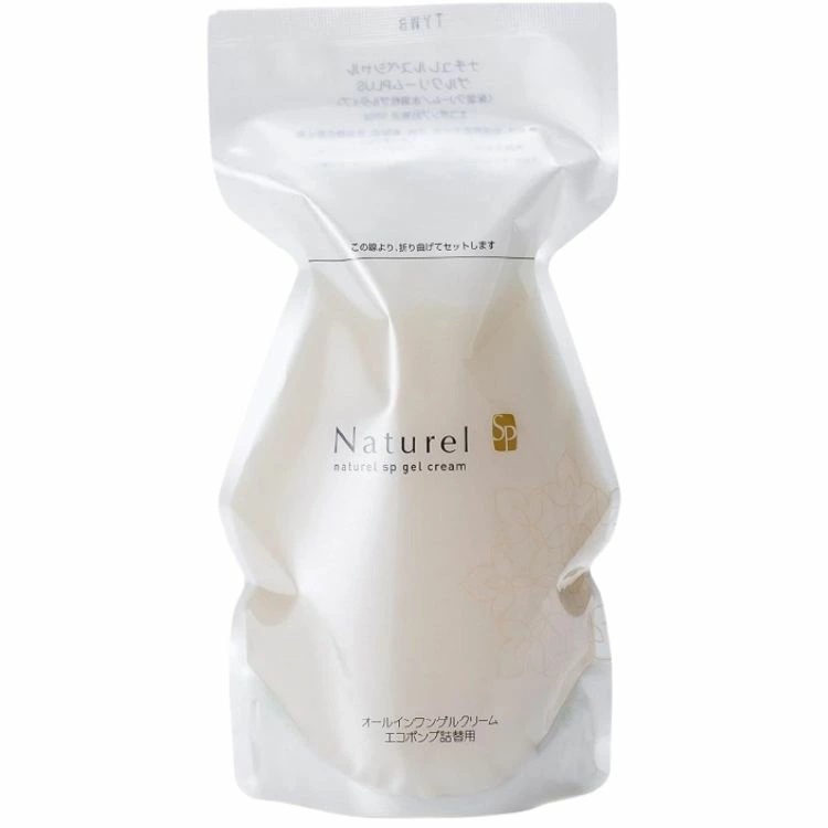 日本健康美 ナチュレルＳＰゲルクリーム プラス エコポンプ 詰替え 550g ナチュレル敏感肌 低刺激 オールインワンジェル ボディクリーム ハンドクリーム 源泉水 源泉 7,011円