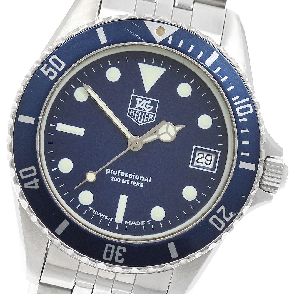 タグホイヤー TAG HEUER 980.613B プロフェッショナルダイバー200 デイト クォーツ ボーイズ _961887【中古】