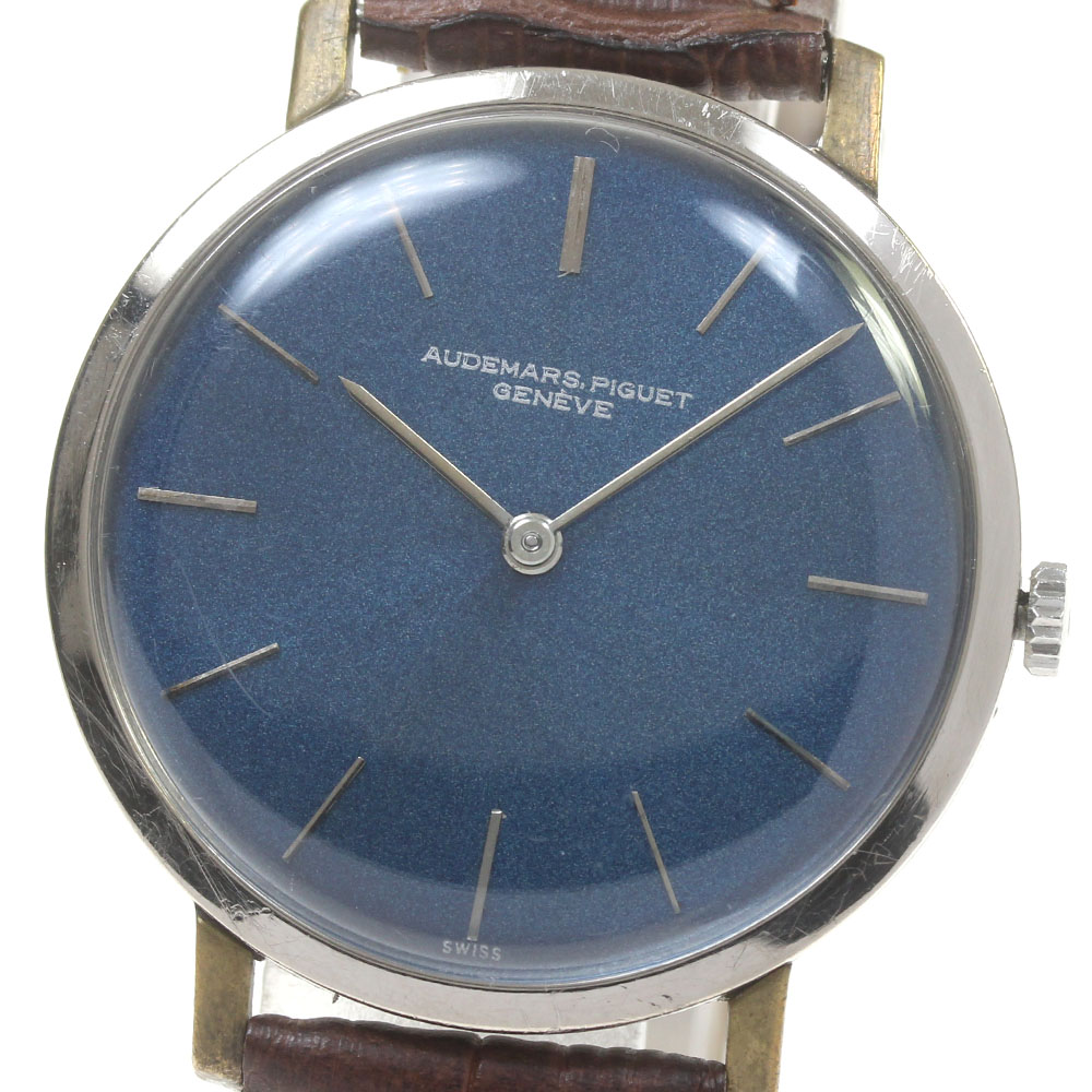 オーデマ・ピゲ AUDEMARS PIGUET K18WG ヴィンテージ cal.K2001/1A リダンダイアル 手巻き メンズ _760245【中古】